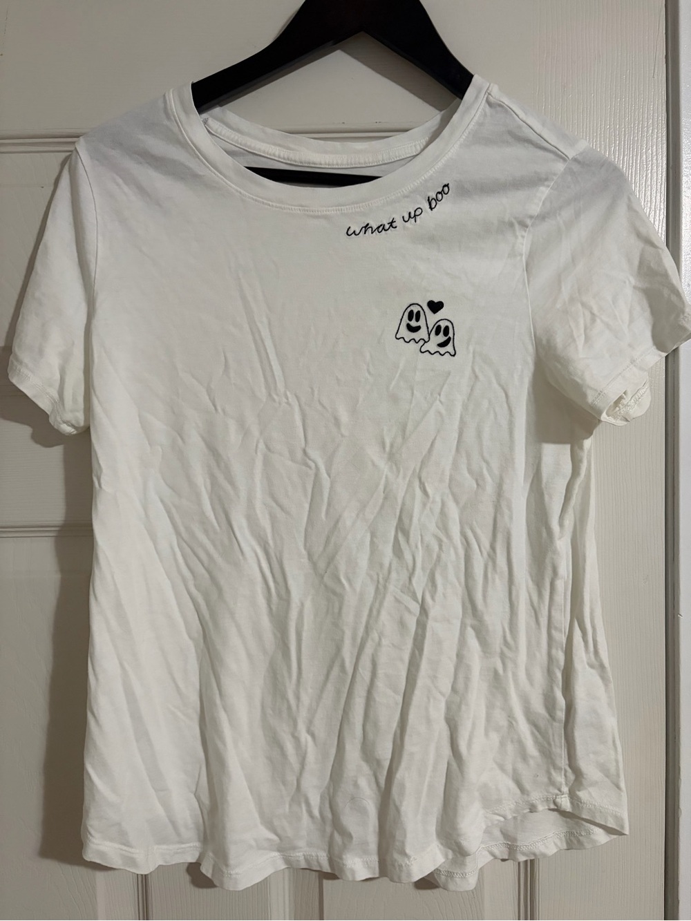 Old Navy White Graphic Tee with Ghost